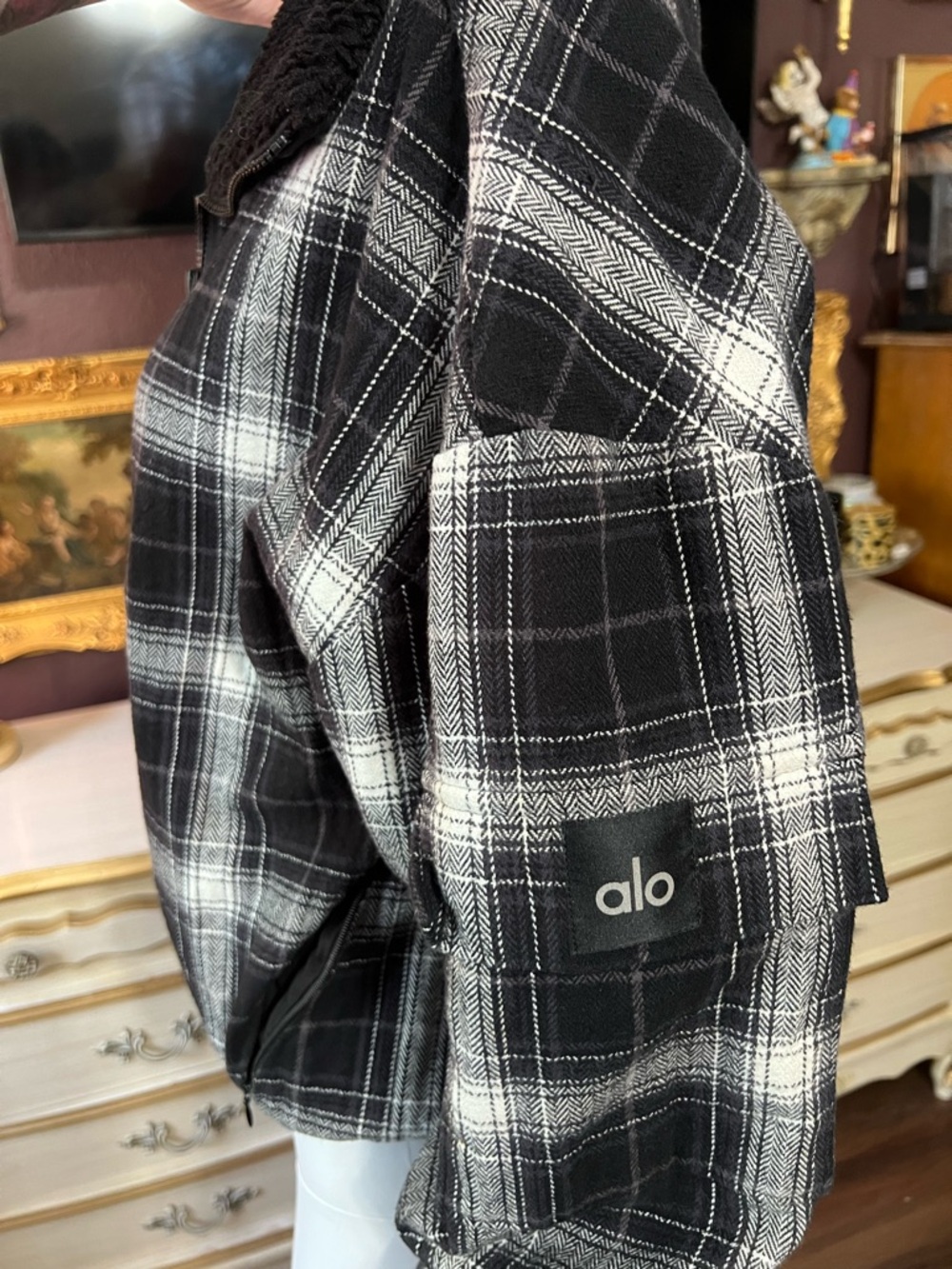 Alo Yoga Heritage Plaid Jacket Size Small - Picture 9 of 14